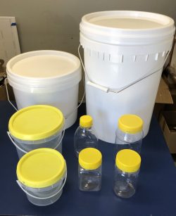BUCKETS, JARS AND BOTTLES - 500G ROUND, EACH